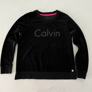 Calvin Klein Performance Black Pullover Sweatshirt Activewear size M 80%Cotton
